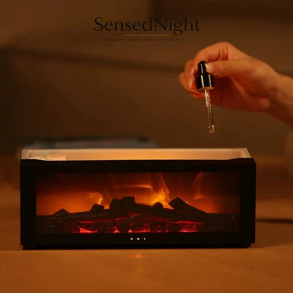 New Creative Fireplace Aromatherapy 150 Waterless Auto Off Colorful Flame Aerial Humidifier for remote home bedrooms AG-DQ717