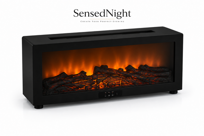Ultrasonic Fireplace Aroma Diffuser with Realistic LED Flame | Sensed Night™